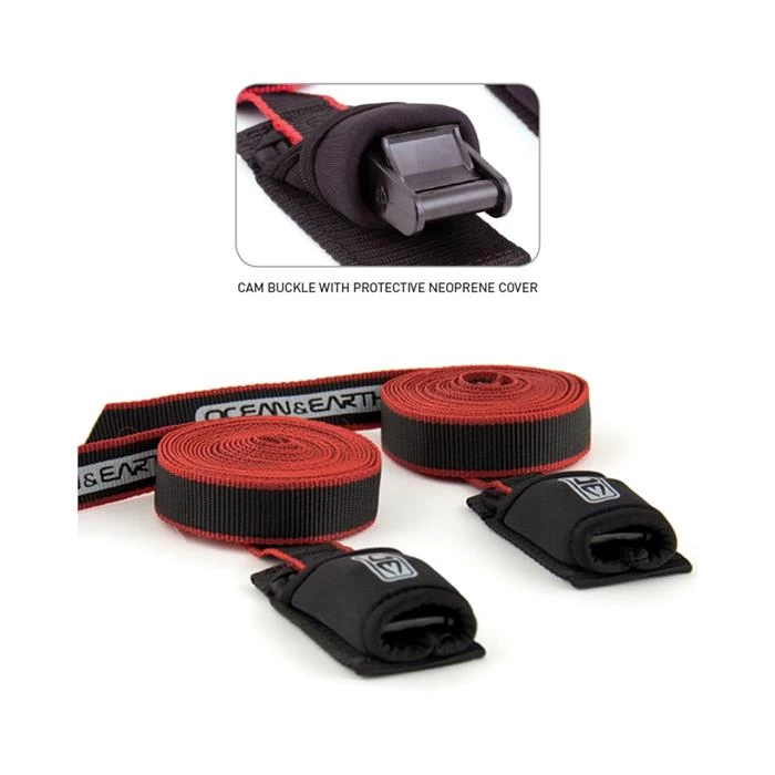 Sangle De Toit (paire) TIE DOWN STRAPS OCEAN & EARTH Taille 8´0´´/ 2.5m 1 Sangle De Toit (paire) TIE DOWN STRAPS OCEAN & EARTH Taille 8´0´´/ 2.5m